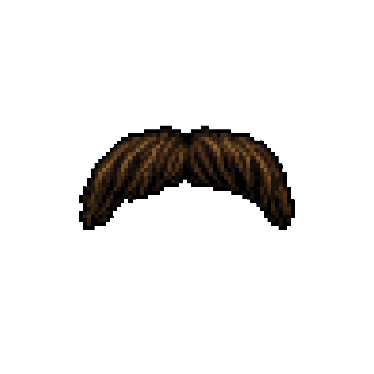 Pixel art Pope mustache