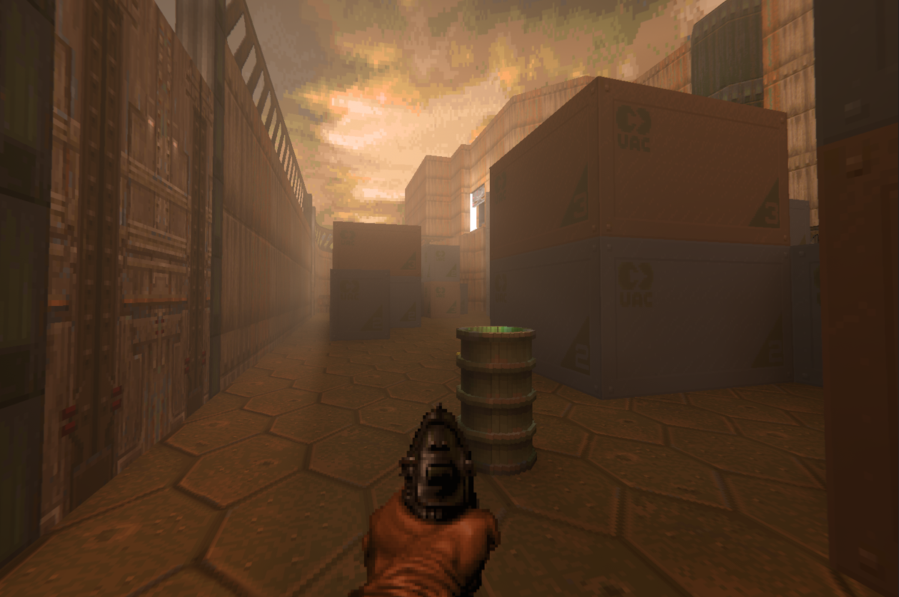 Ray-traced sunlight across a UAC facility.